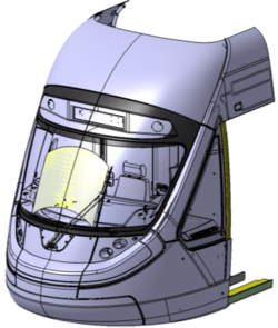 Tram interior and exterior parts